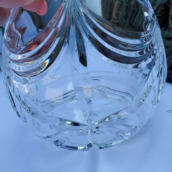 Mikasa Stardust Scalloped Crystal Glass Bowl candy snack trinket Germany 4.5" - Picture 7 of 11